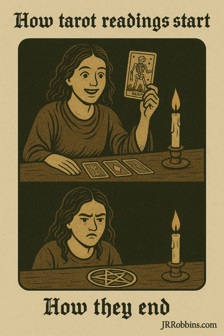 Meme: How tarot readings start