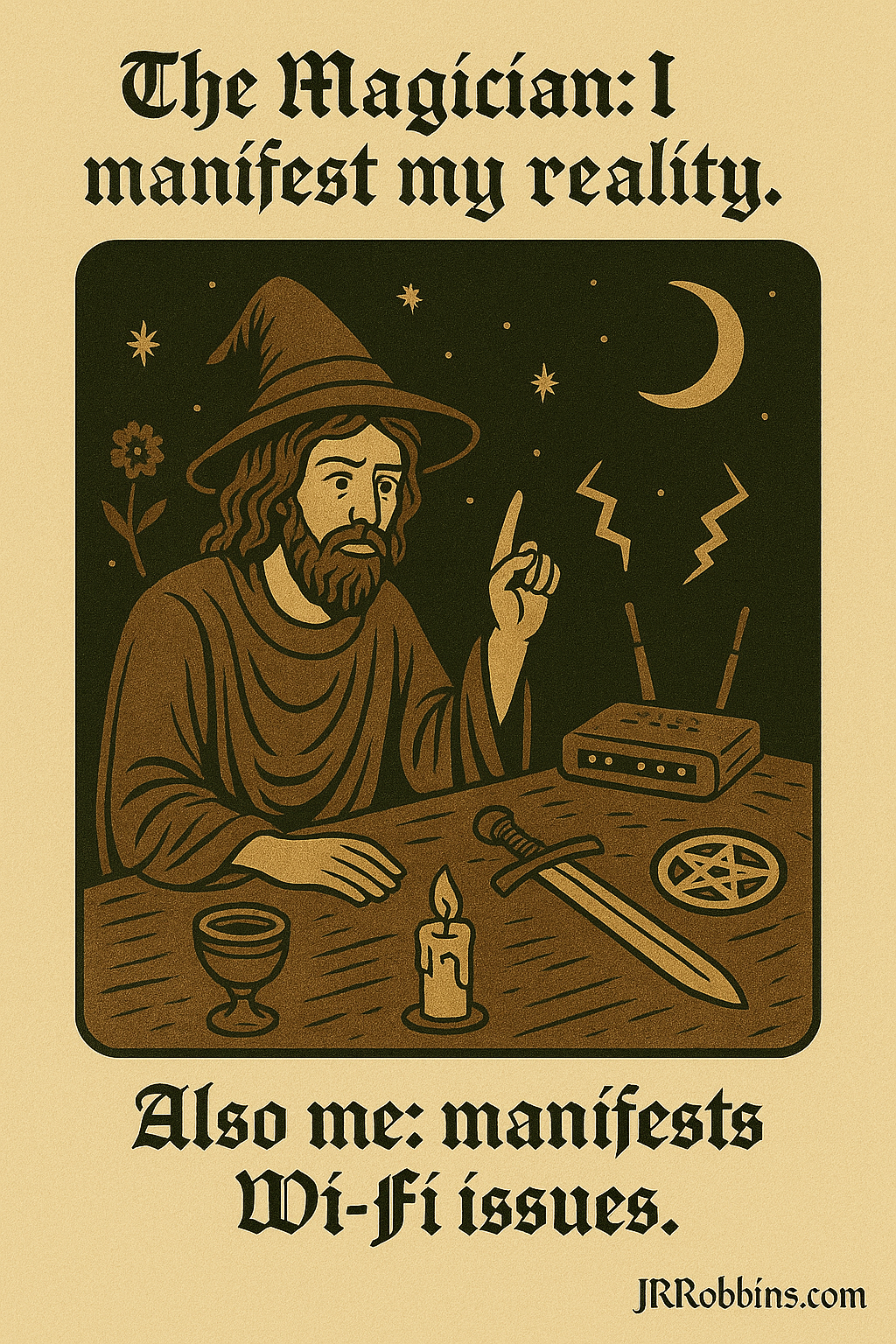 Meme: The Magician: I manifest my reality
